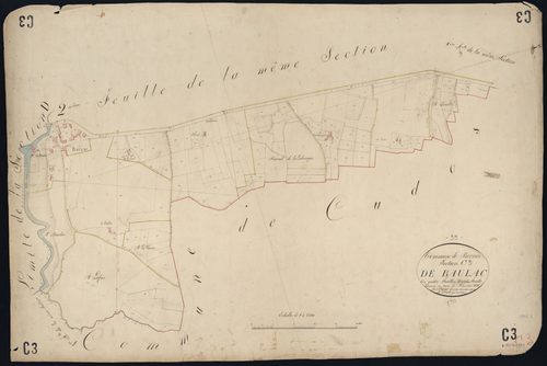 Bernos-Beaulac - -Section C feuille 3 : Baulac