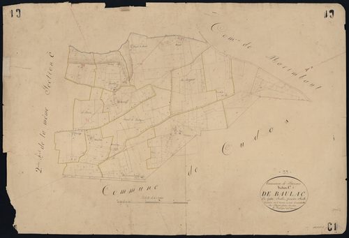 Bernos-Beaulac - -Section C feuille 1 : Baulac