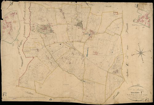 Berson - -Section F feuille 2 : Le Bourg