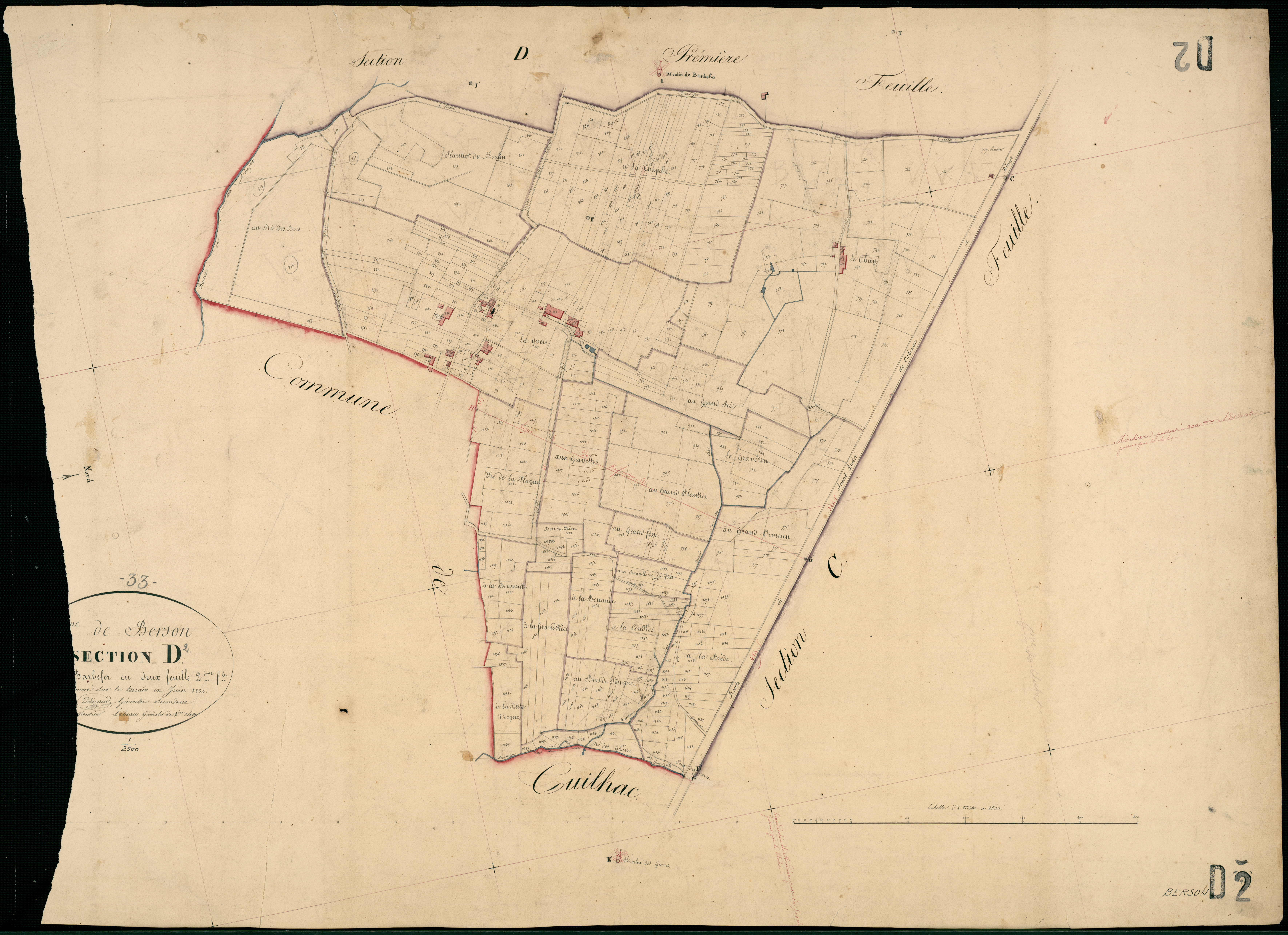 Berson - -Section D feuille 2 : Barbefer