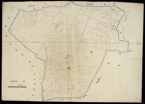Berthez - -Section B feuille 2 : non indiquée