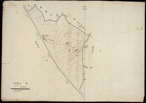 Berthez - -Section B feuille 3 : non indiquée