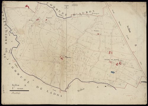 Berthez - -Section A feuille 1 : non indiquée