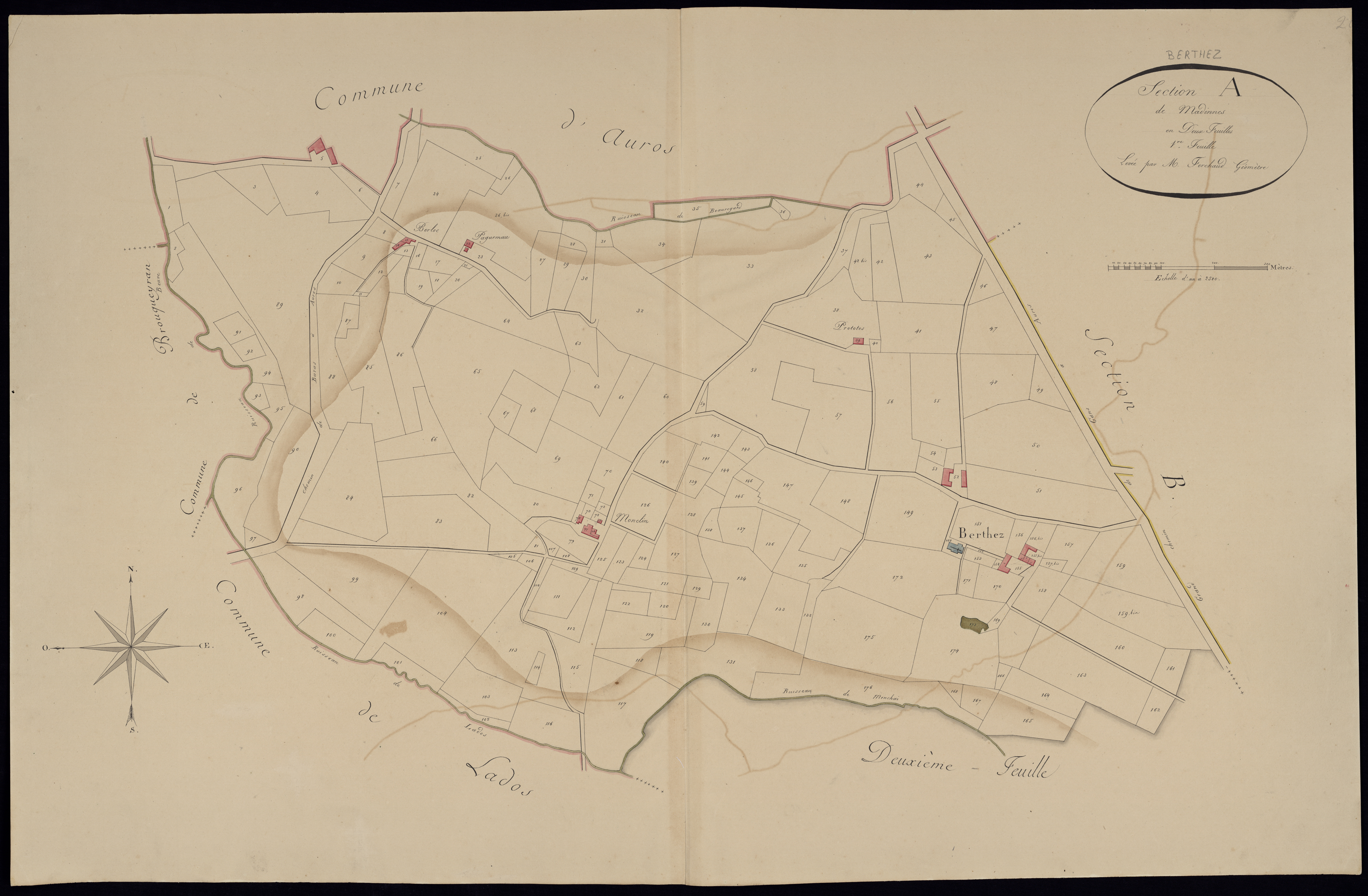 Berthez - -Section A feuille 1 : Madinnes