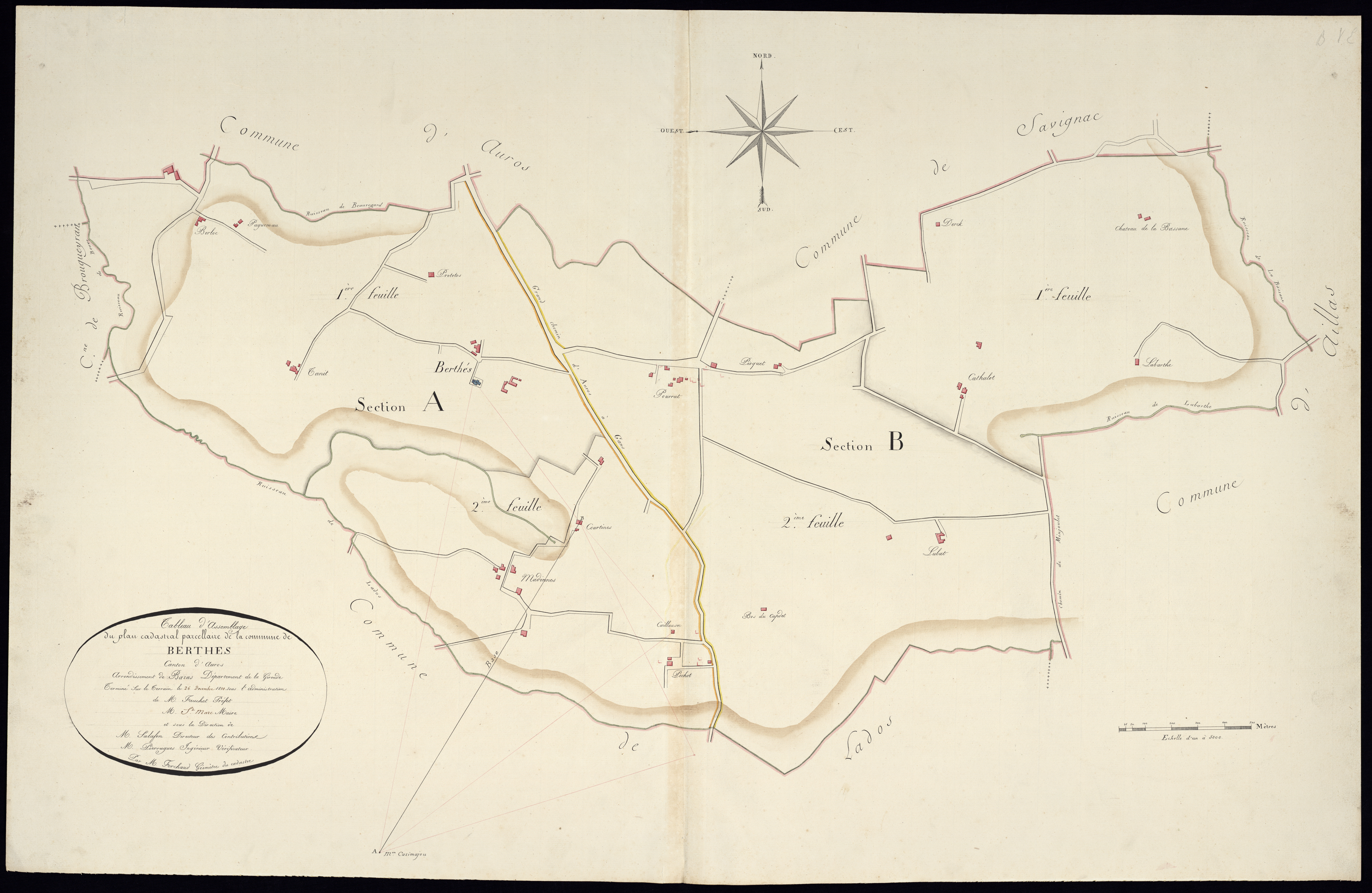 Berthez - -Tableau d'assemblage