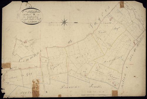 Beychac-et-Caillau - -Section B feuille 1 : Le Galouchey