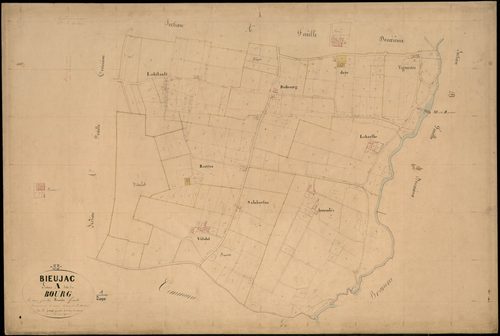 Bieujac - -Section A feuille 1 : Le Bourg