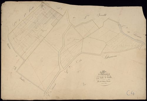 Billaux - -Section C feuille 4 : Le Bourg