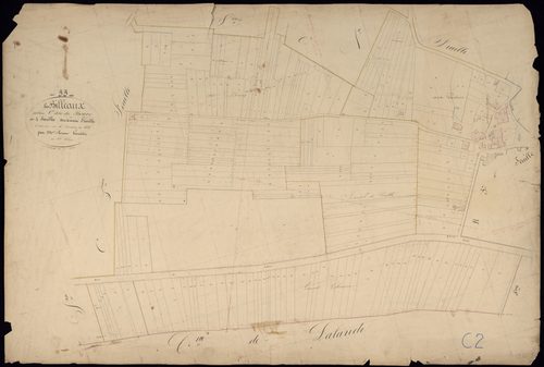 Billaux - -Section C feuille 2 : Le Bourg