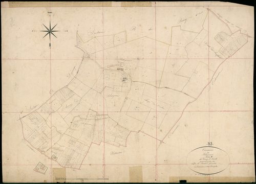 Blaignan - -Section B feuille 1 : Le Bourg