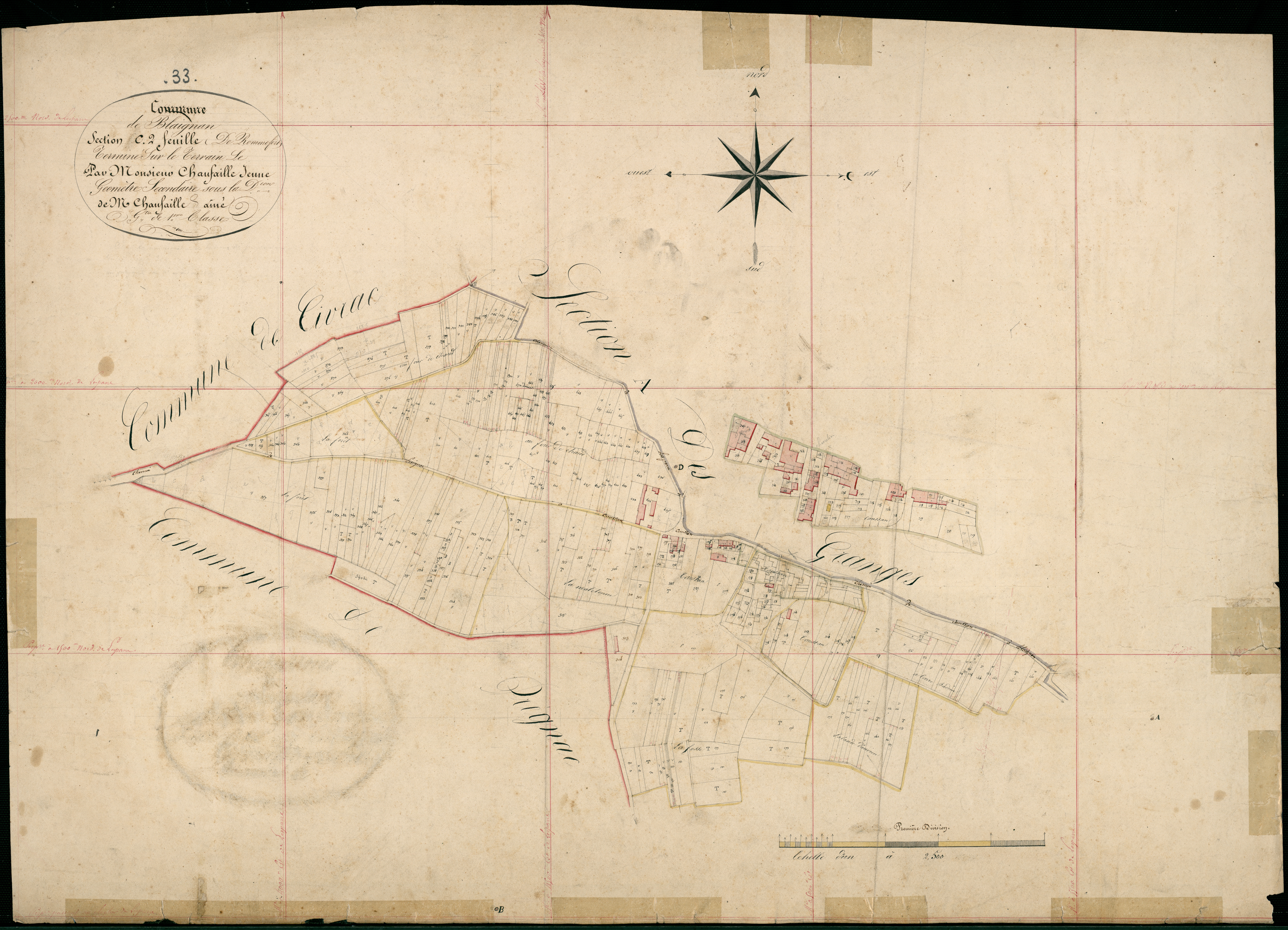 Blaignan - -Section C feuille 2 : Romefort