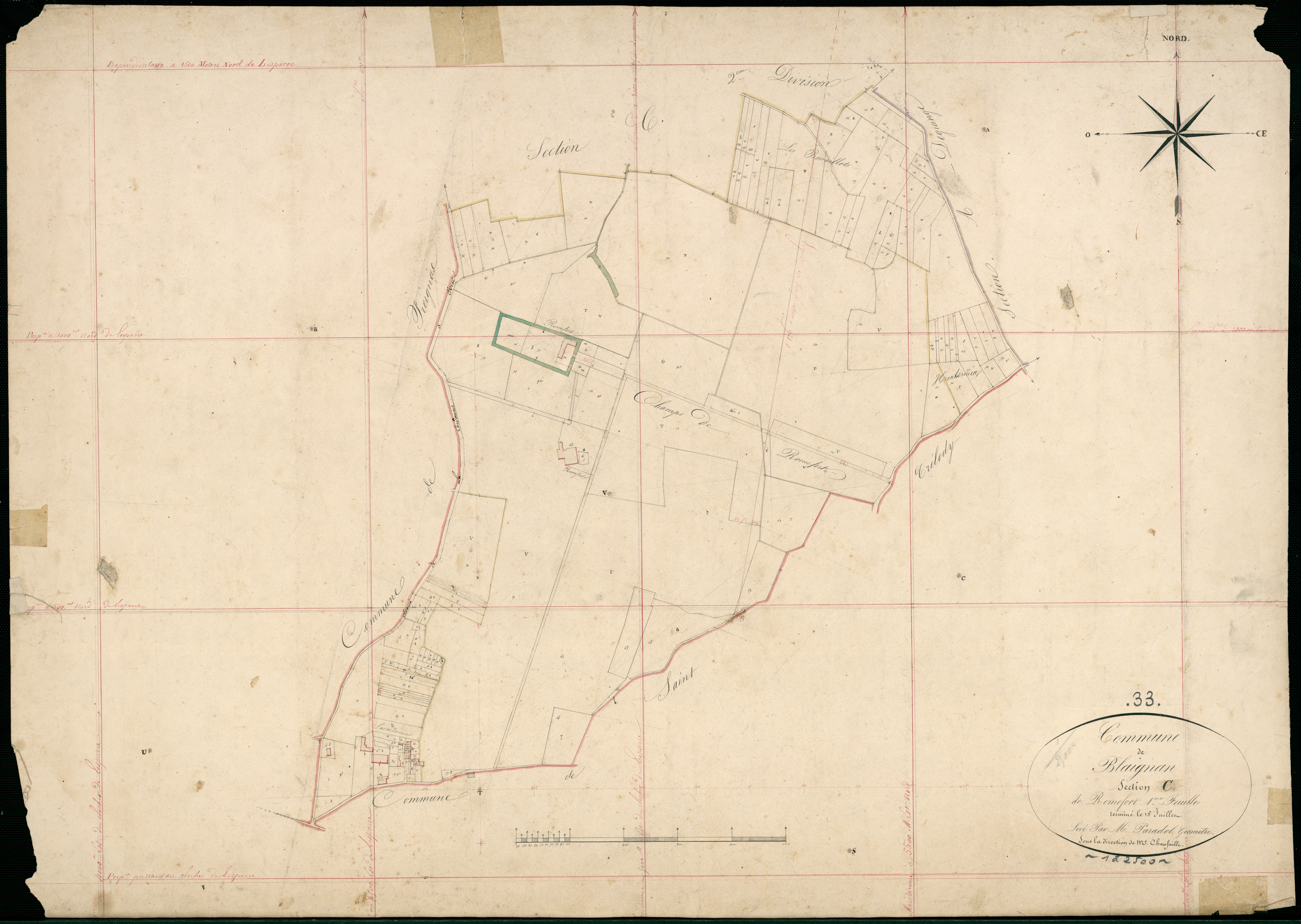Blaignan - -Section C feuille 1 : Romefort