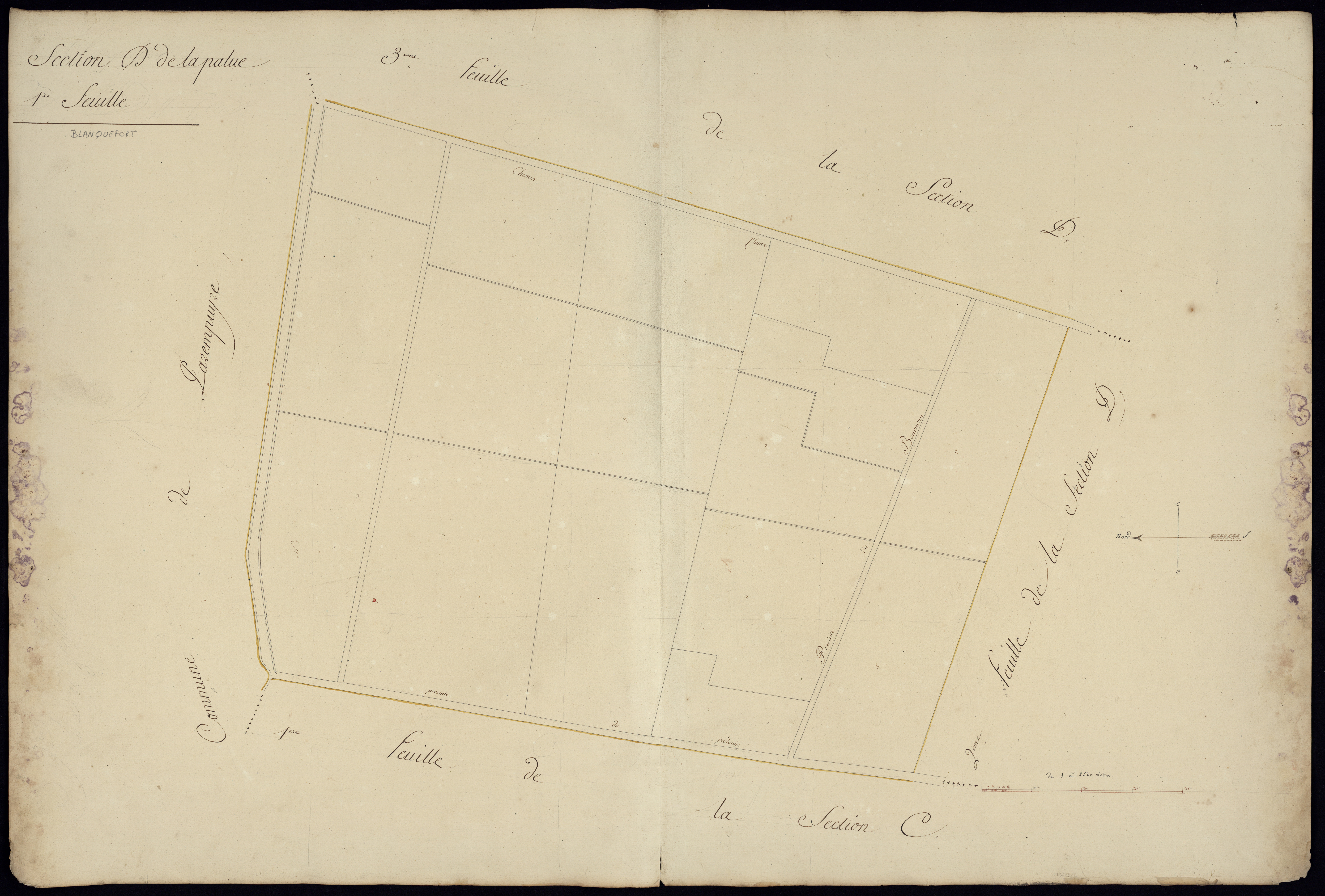 Blanquefort - -Section D feuille 1 : La Palue
