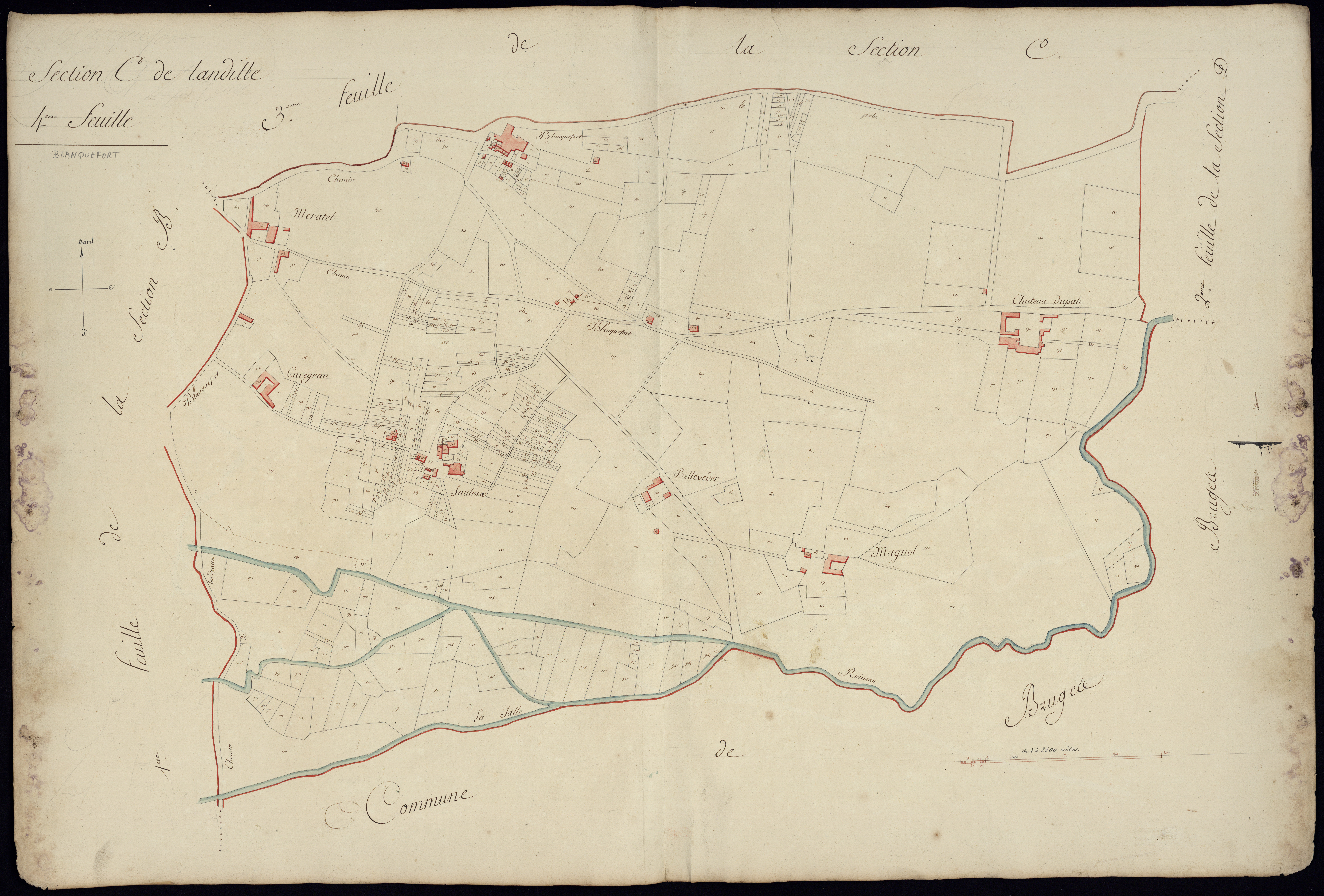 Blanquefort - -Section C feuille 4 : Lalandille