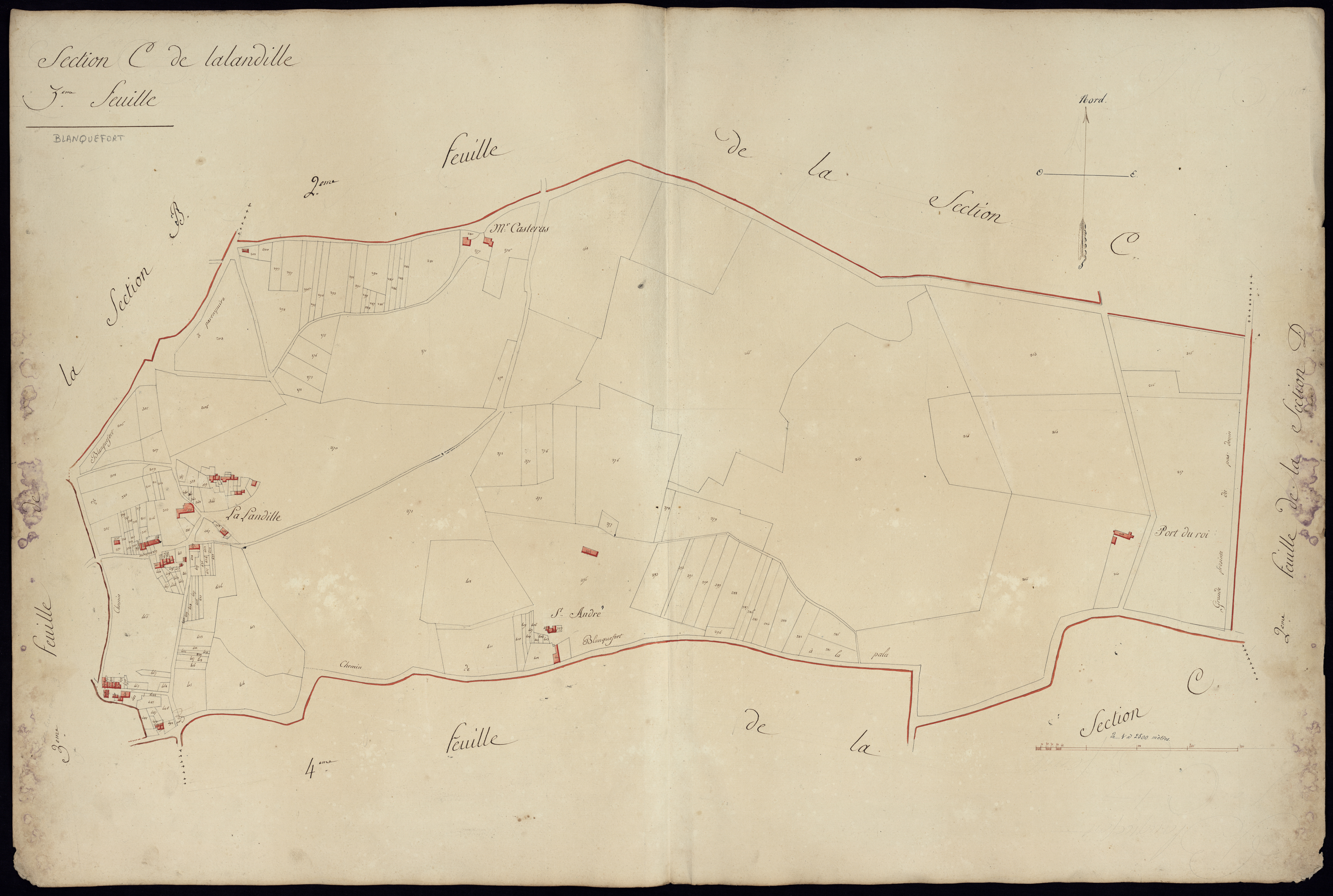 Blanquefort - -Section C feuille 3 : Lalandille