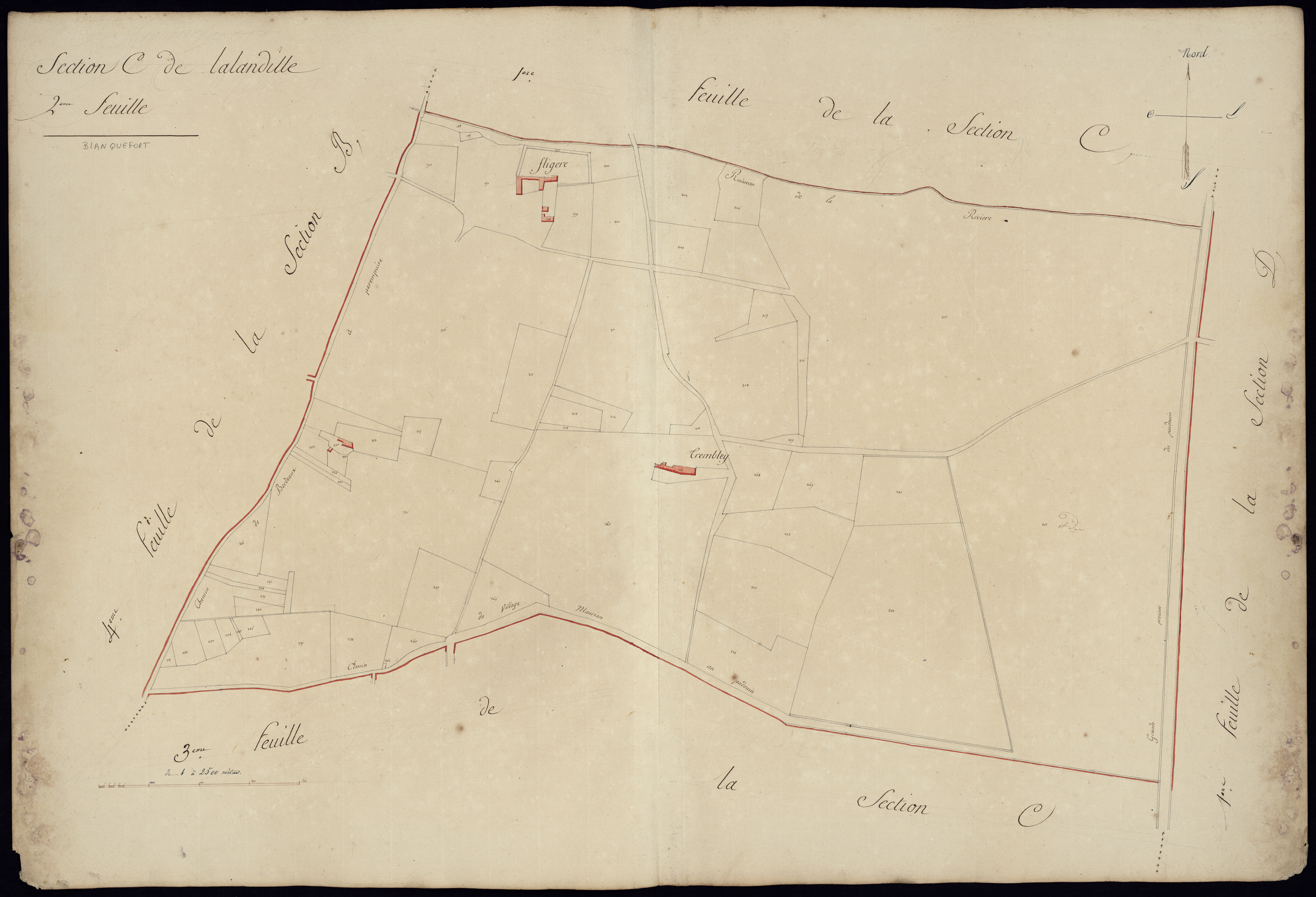 Blanquefort - -Section C feuille 2 : Lalandille