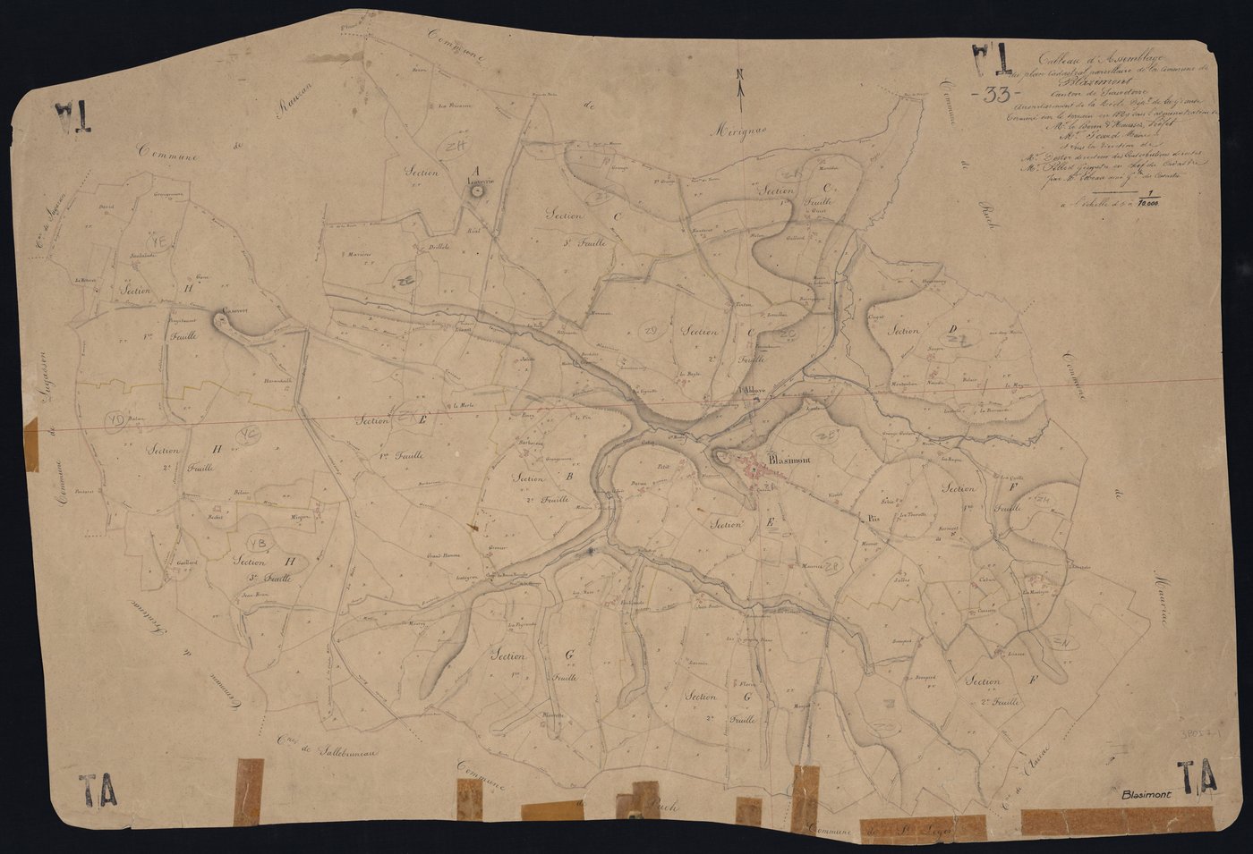 Blasimon - -Tableau d'assemblage