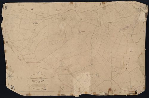 Blasimon - -Section G feuille 1 : L'Enclave