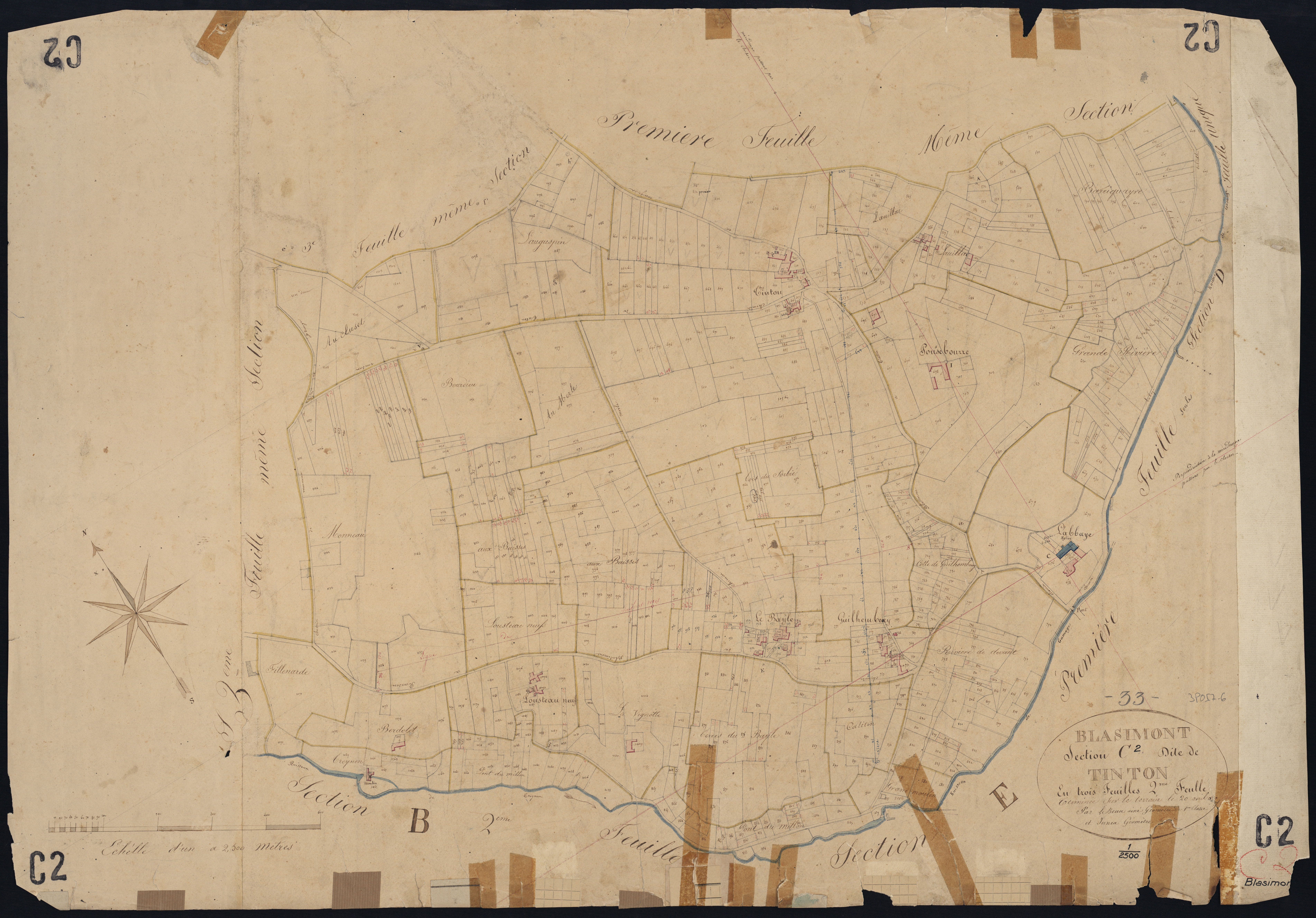 Blasimon - -Section C feuille 2 : Tinton