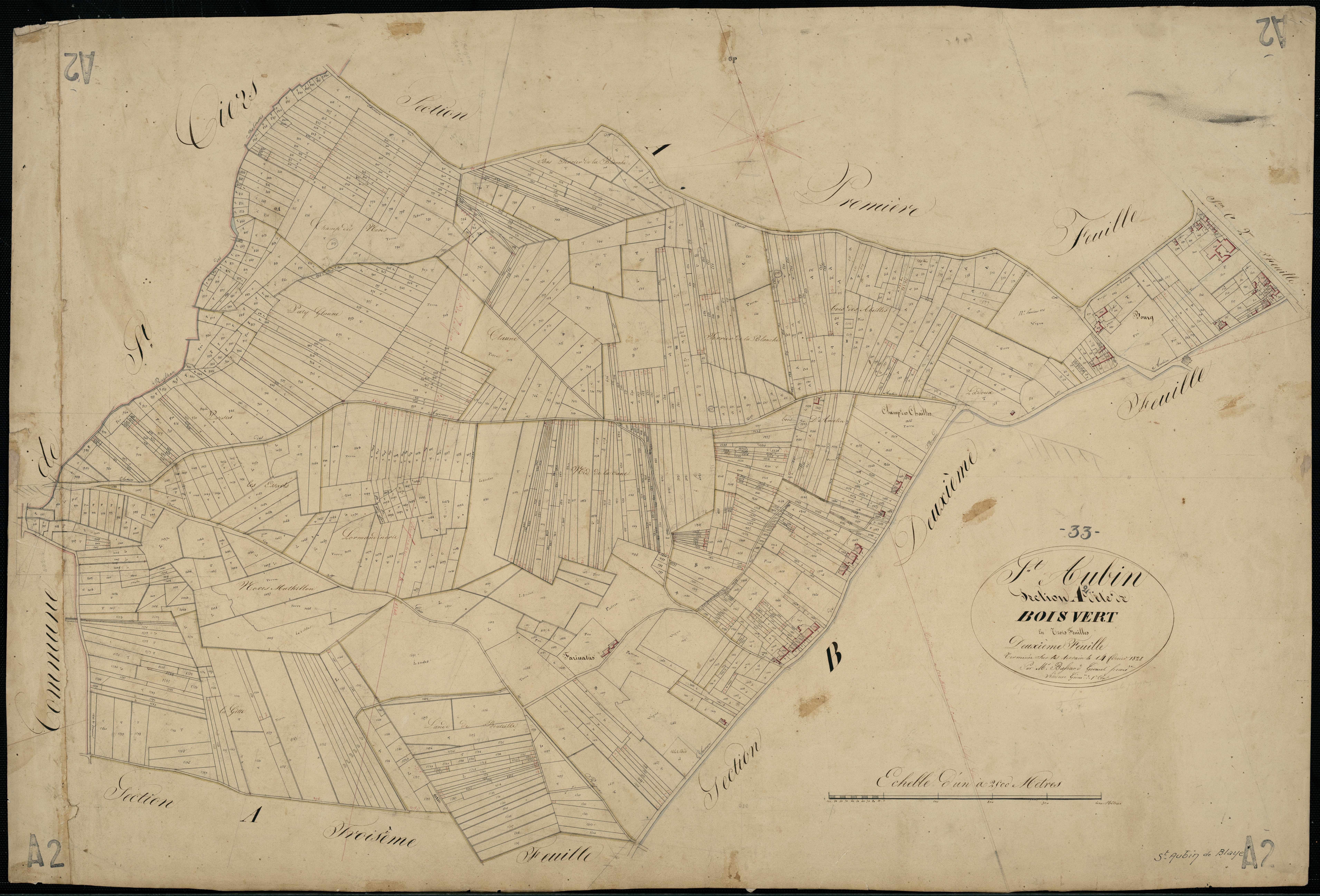 Blaye - -Section A feuille 2 : Bois-Vert