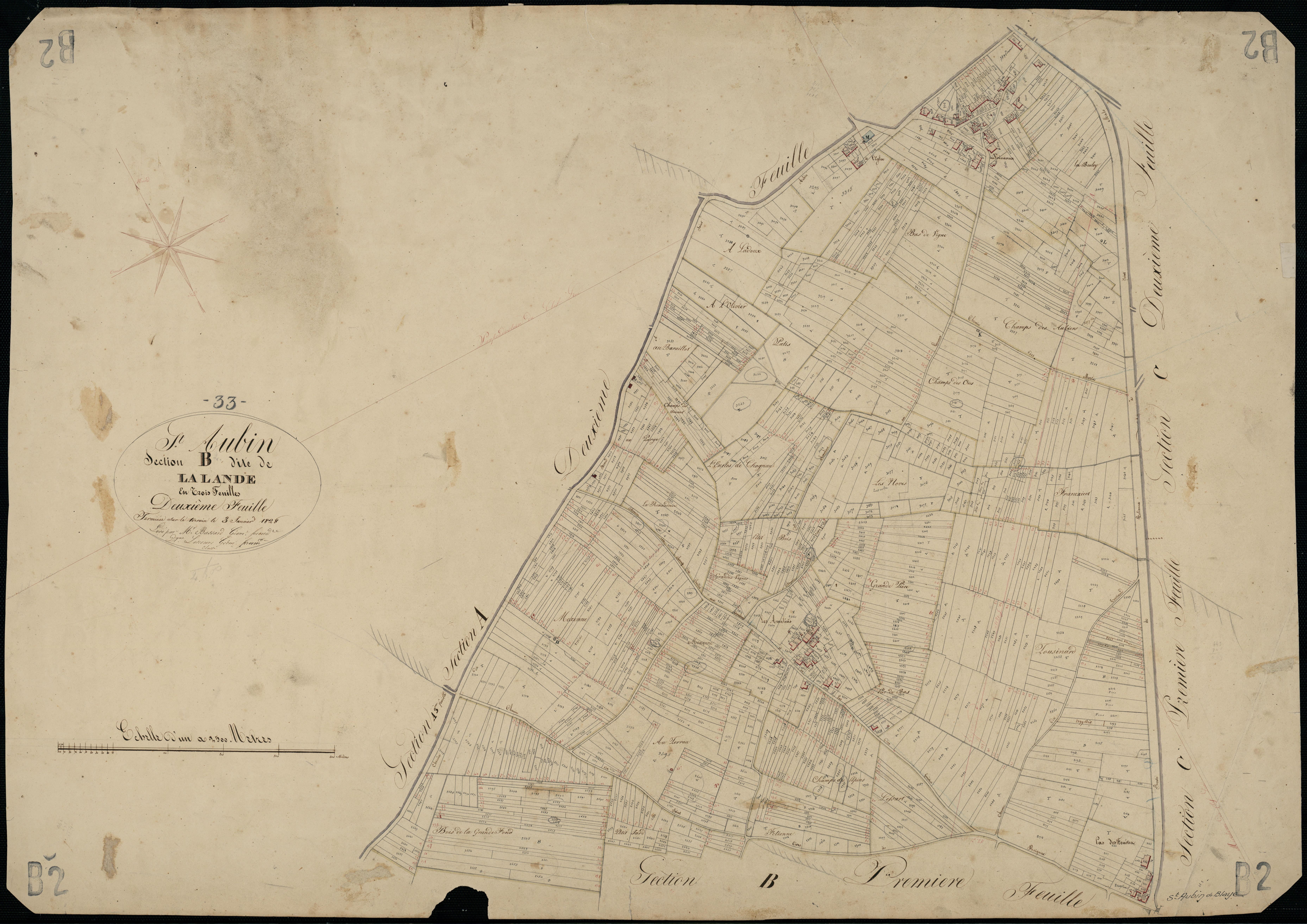 Blaye - -Section B feuille 2 : La Lande