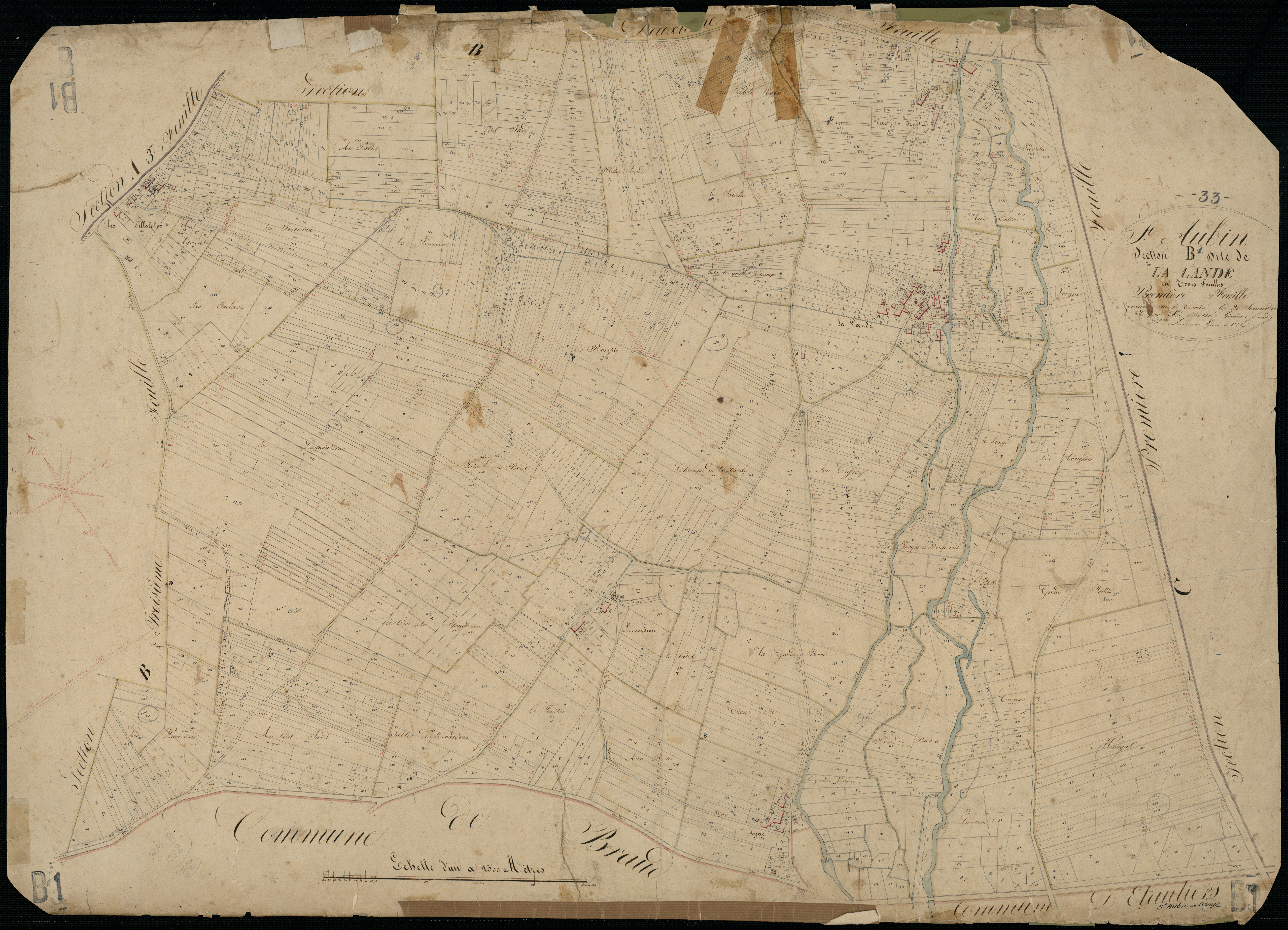 Blaye - -Section B feuille 1 : La Lande