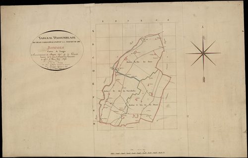 Bommes - -Tableau d'assemblage