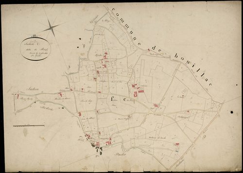 Bordeaux - -Section C feuille 1 : Le Bourg