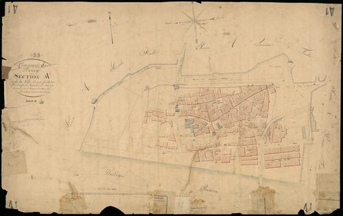 Bourg - -Section A feuille 1 : La Ville