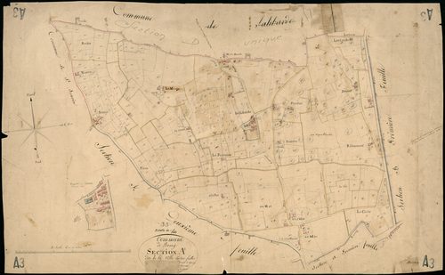 Bourg - -Section A feuille 3 : La Ville
