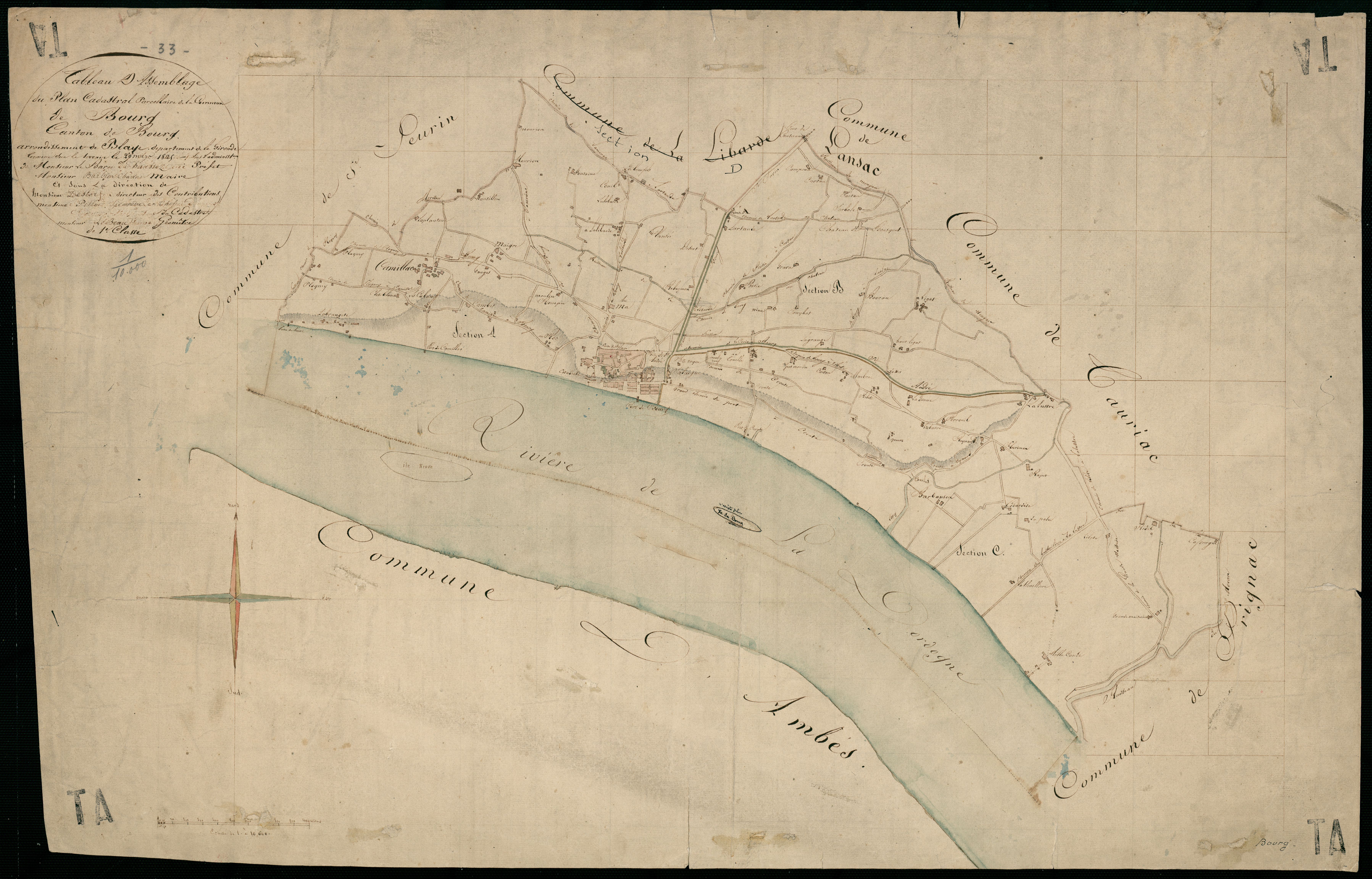 Bourg - -Tableau d'assemblage :