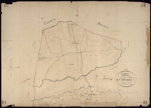 Bourideys - -Section B feuille 1 : Capdarieu