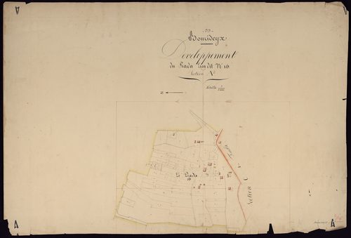 Bourideys - -Section A feuille 2 : Le Bourg