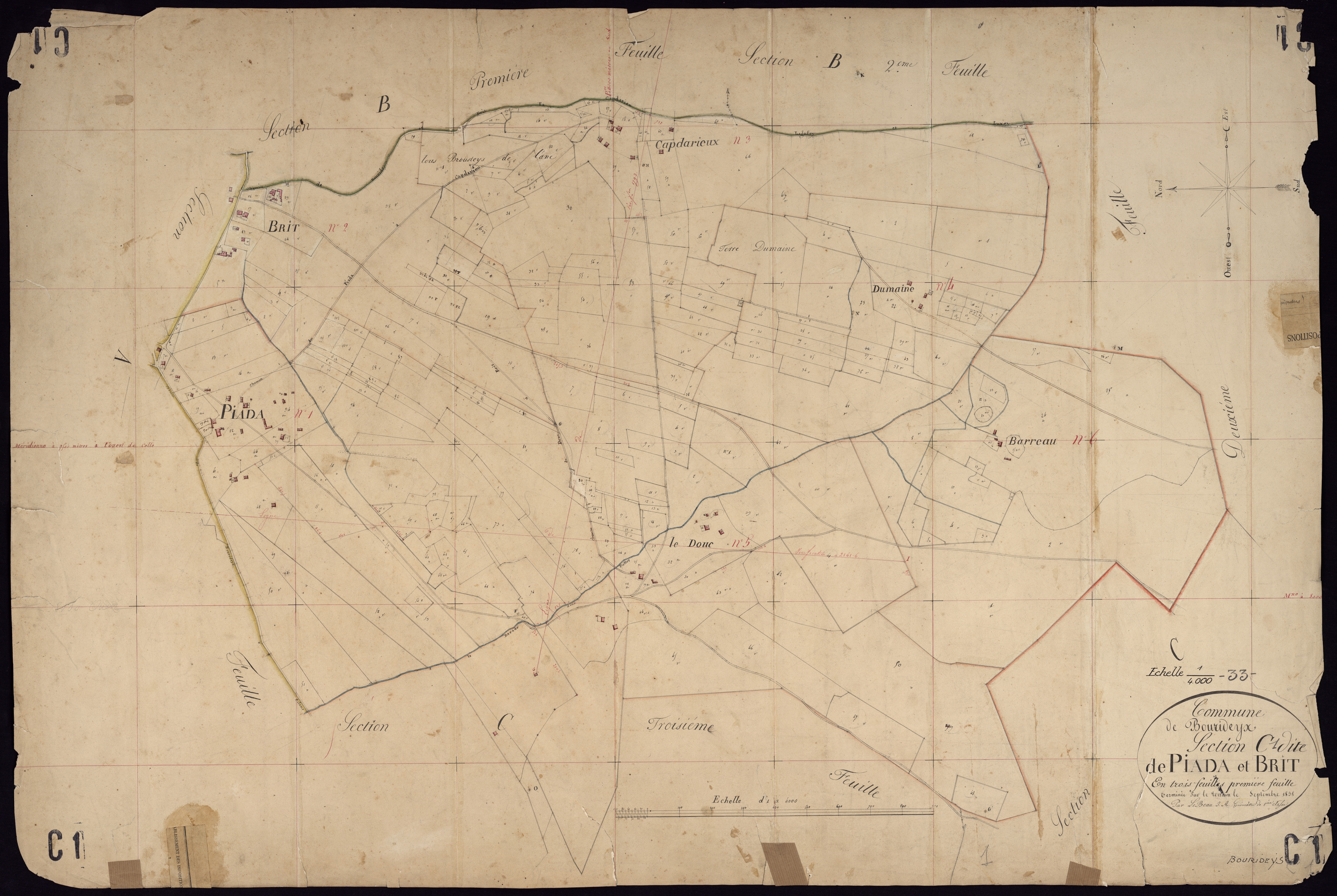 Bourideys - -Section C feuille 1 : Piada et Brit