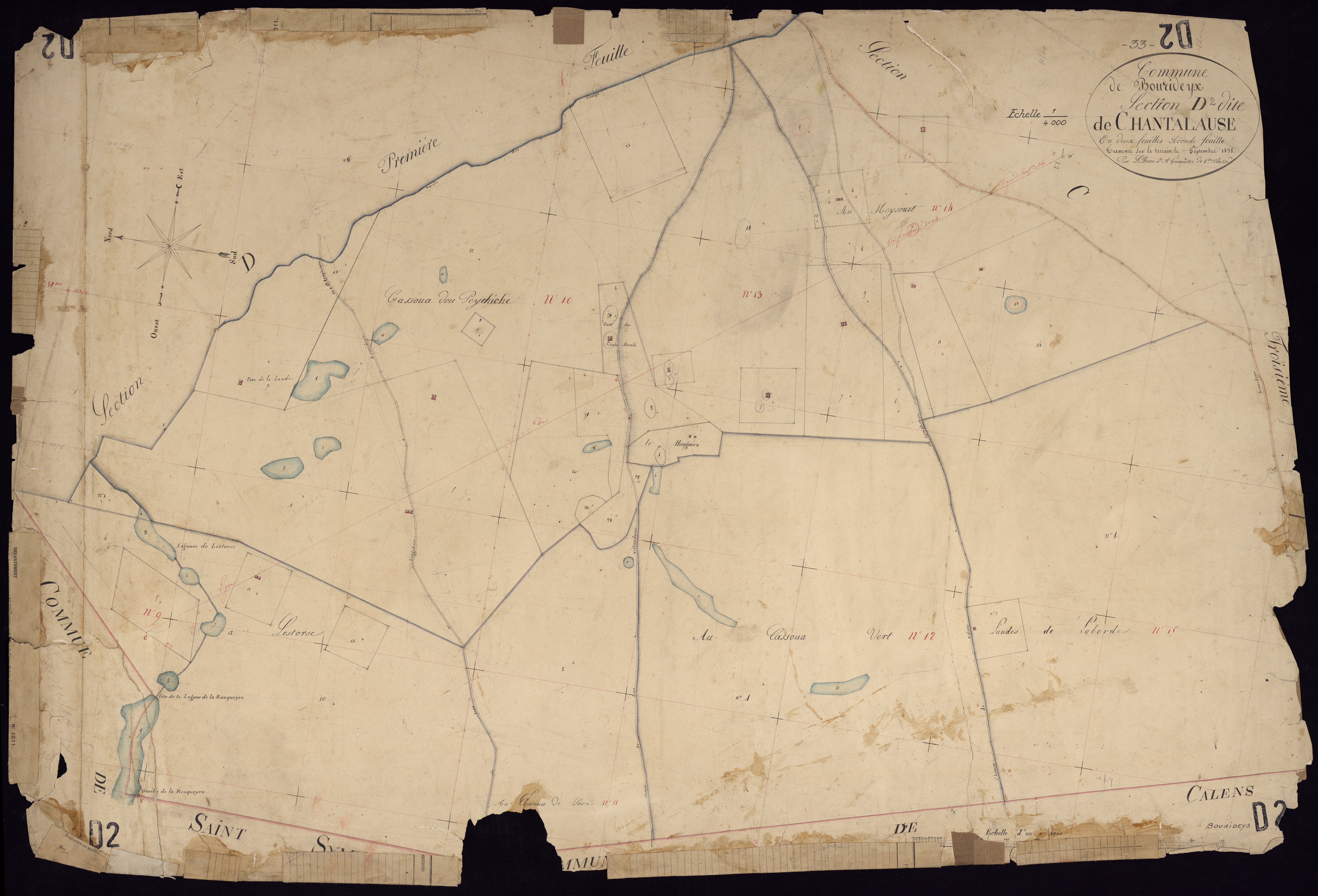 Bourideys - -Section D feuille 2 : Chantalause