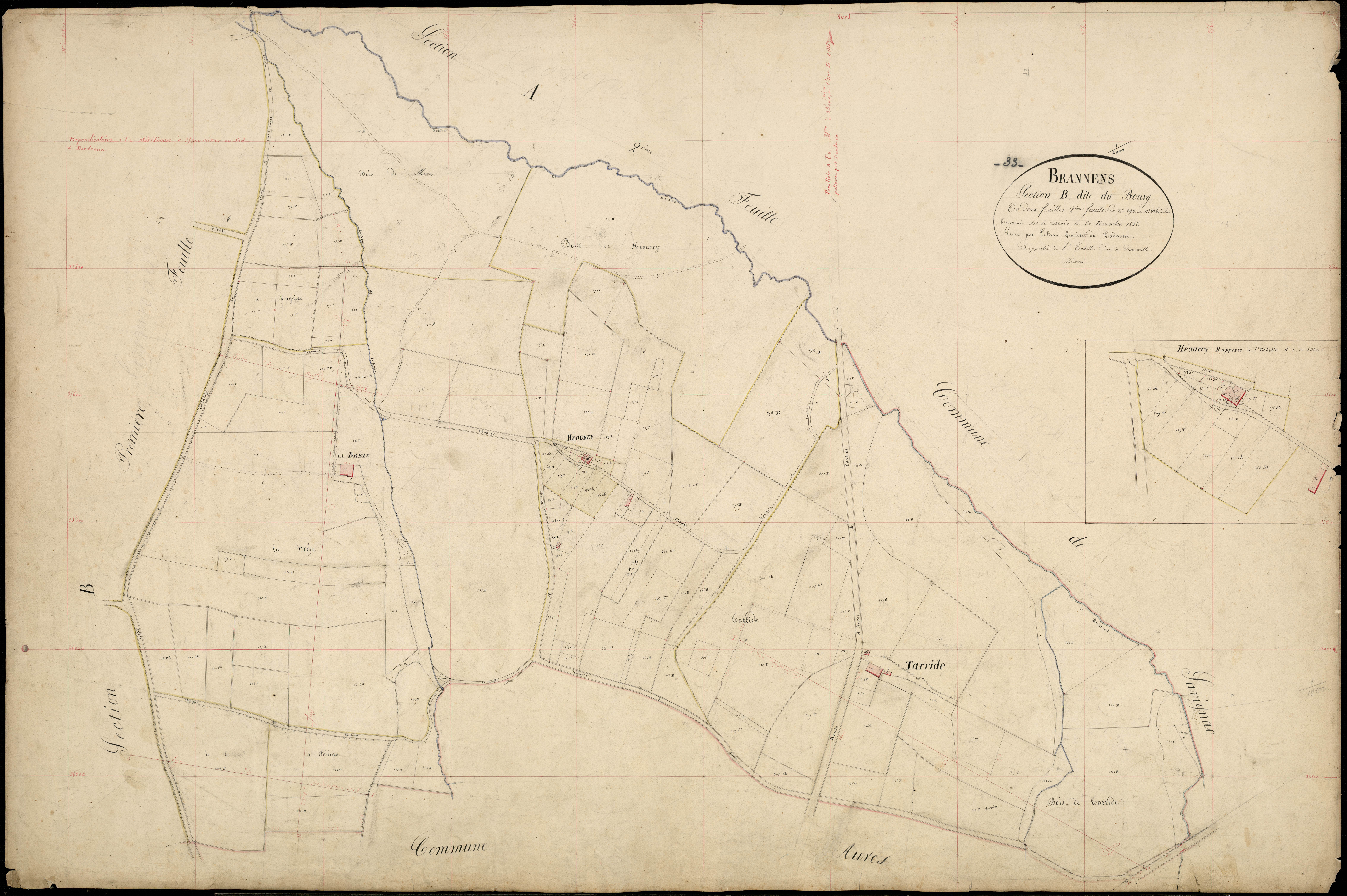 Brannens - -Section B feuille 2 : Le Bourg