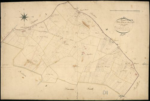 Braud-et-Saint-Louis - -Section D feuille 1 : Les Marais
