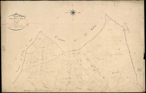 Braud-et-Saint-Louis - -Section B feuille 2 : Le Bourg