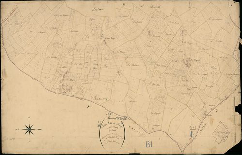 Braud-et-Saint-Louis - -Section B feuille 1 : Le Bourg