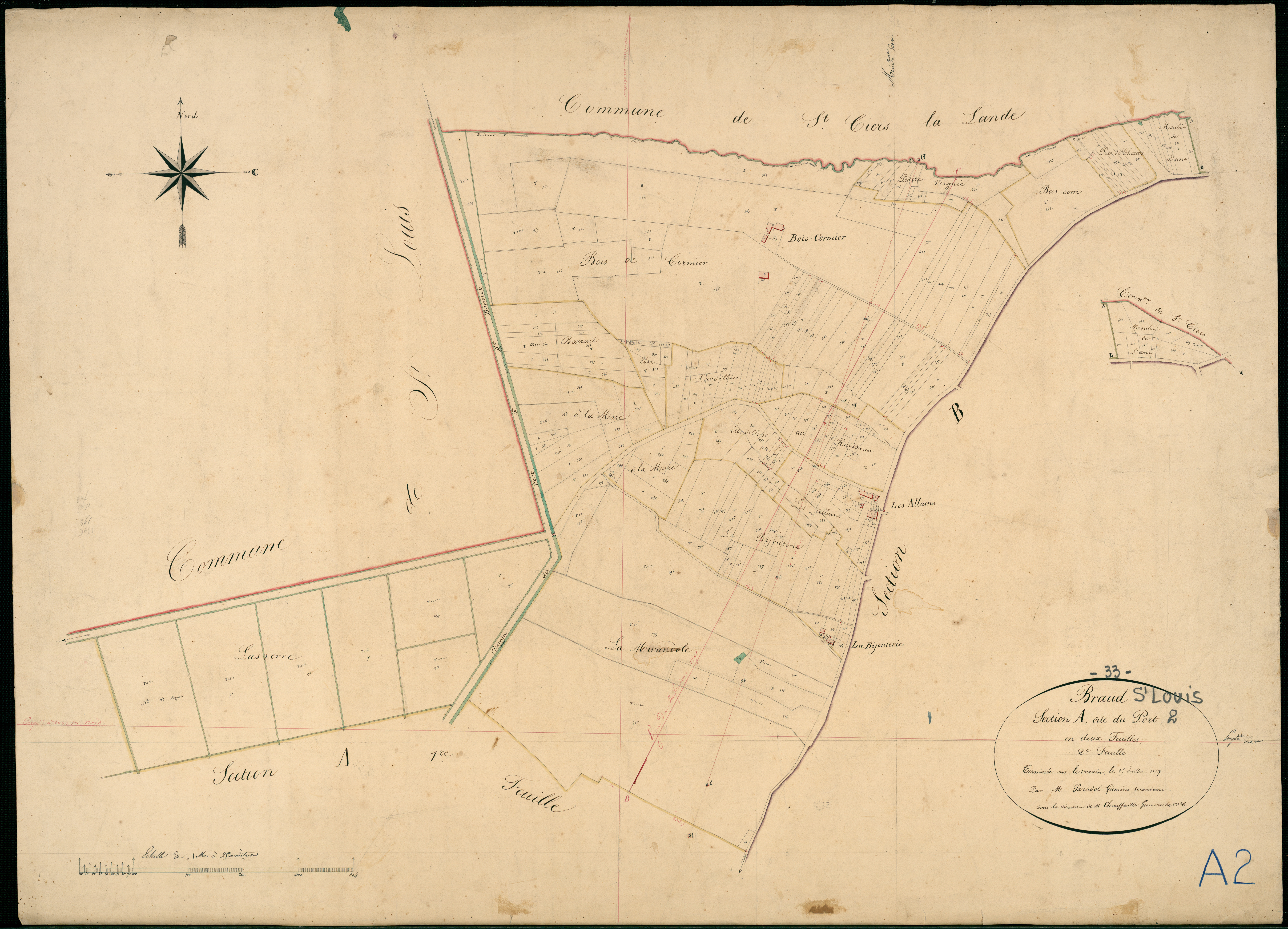 Braud-et-Saint-Louis - -Section A feuille 2 : Le Port