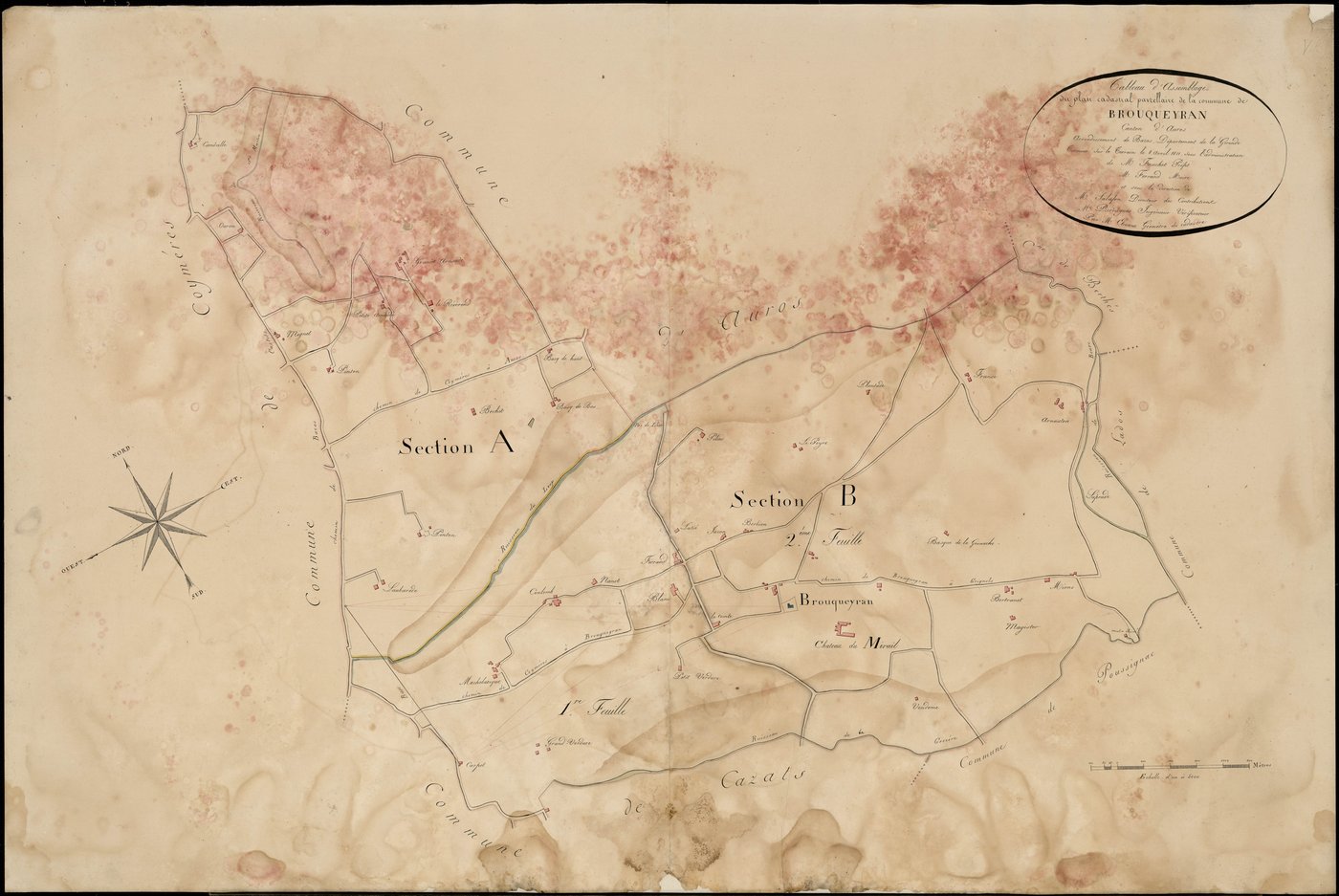 Brouqueyran - -Tableau d'assemblage