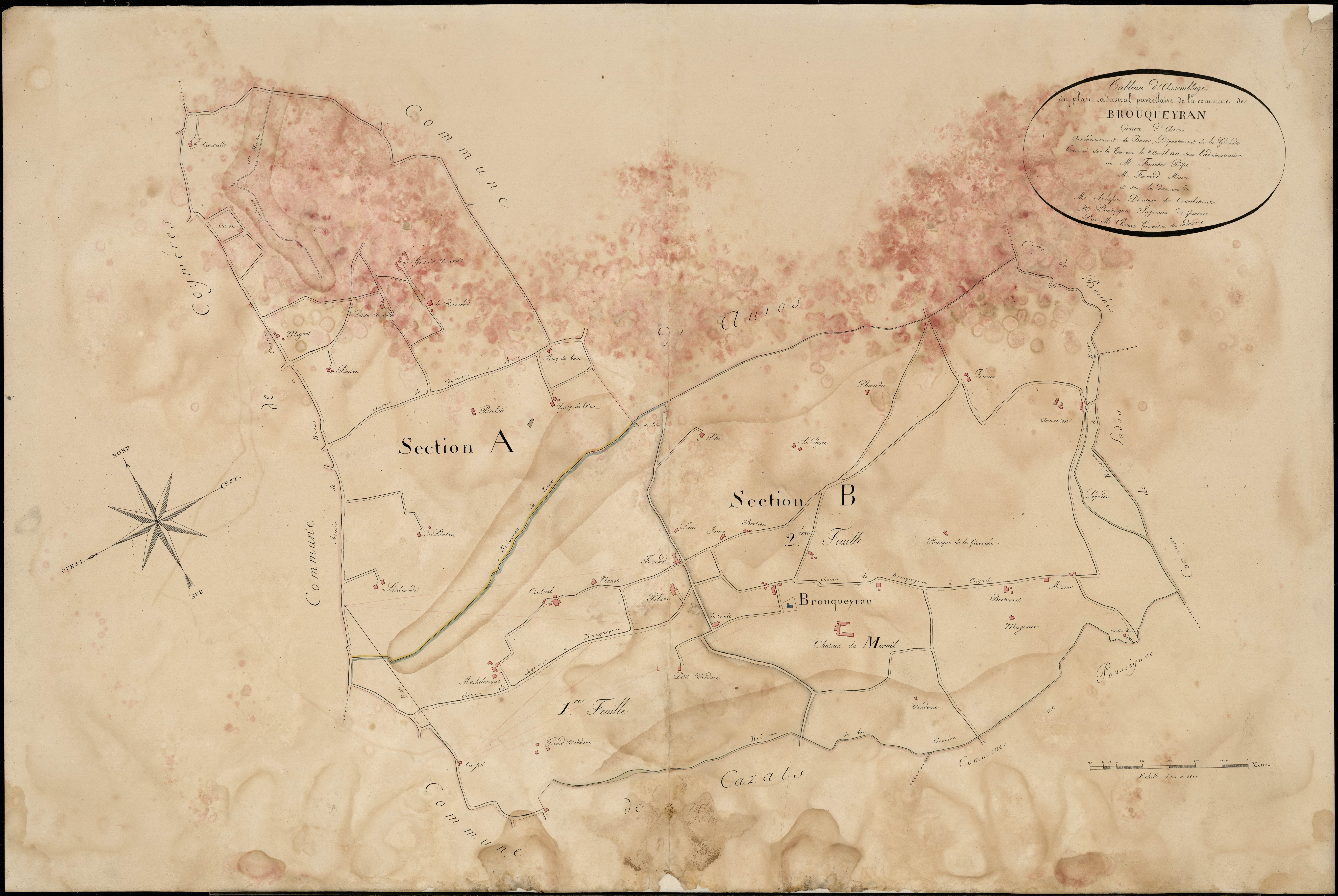 Brouqueyran - -Tableau d'assemblage