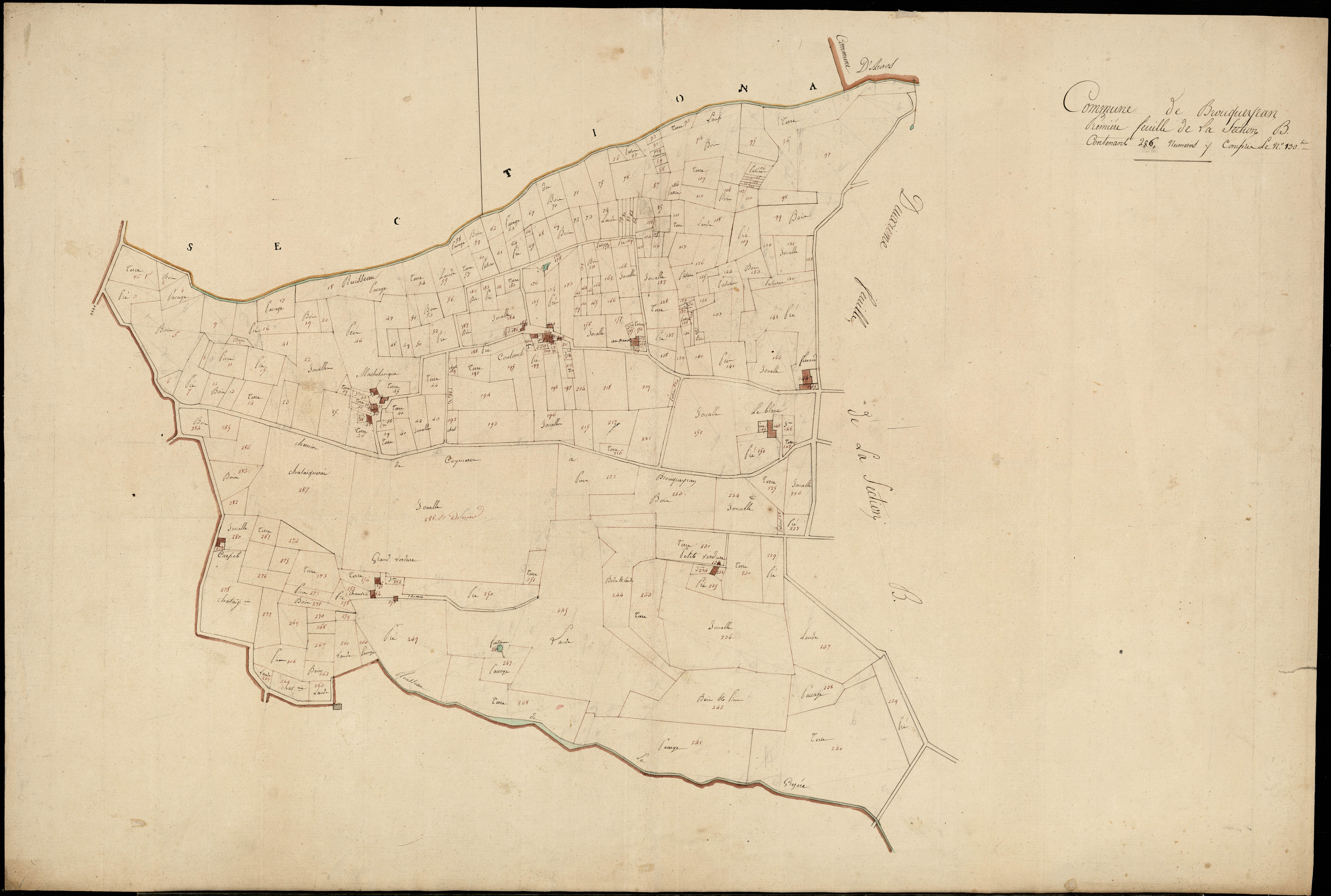 Brouqueyran - -Section B feuille 1 : Le Mirail