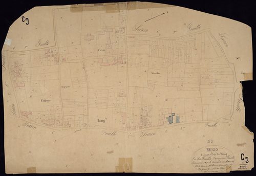 Bruges - -Section C feuille 3 : Le Bourg