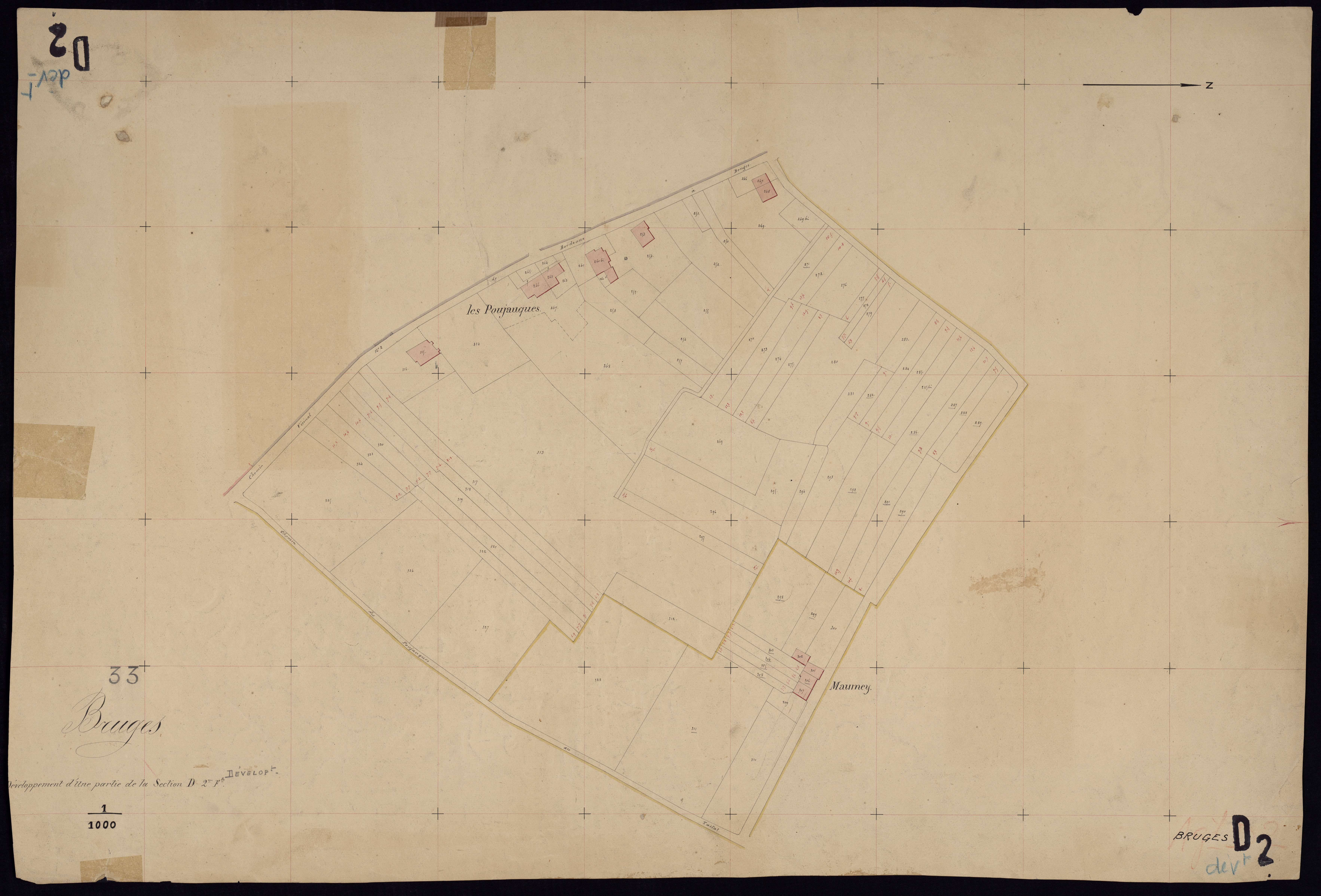 Bruges - -Section D feuille 2 : Bouteau