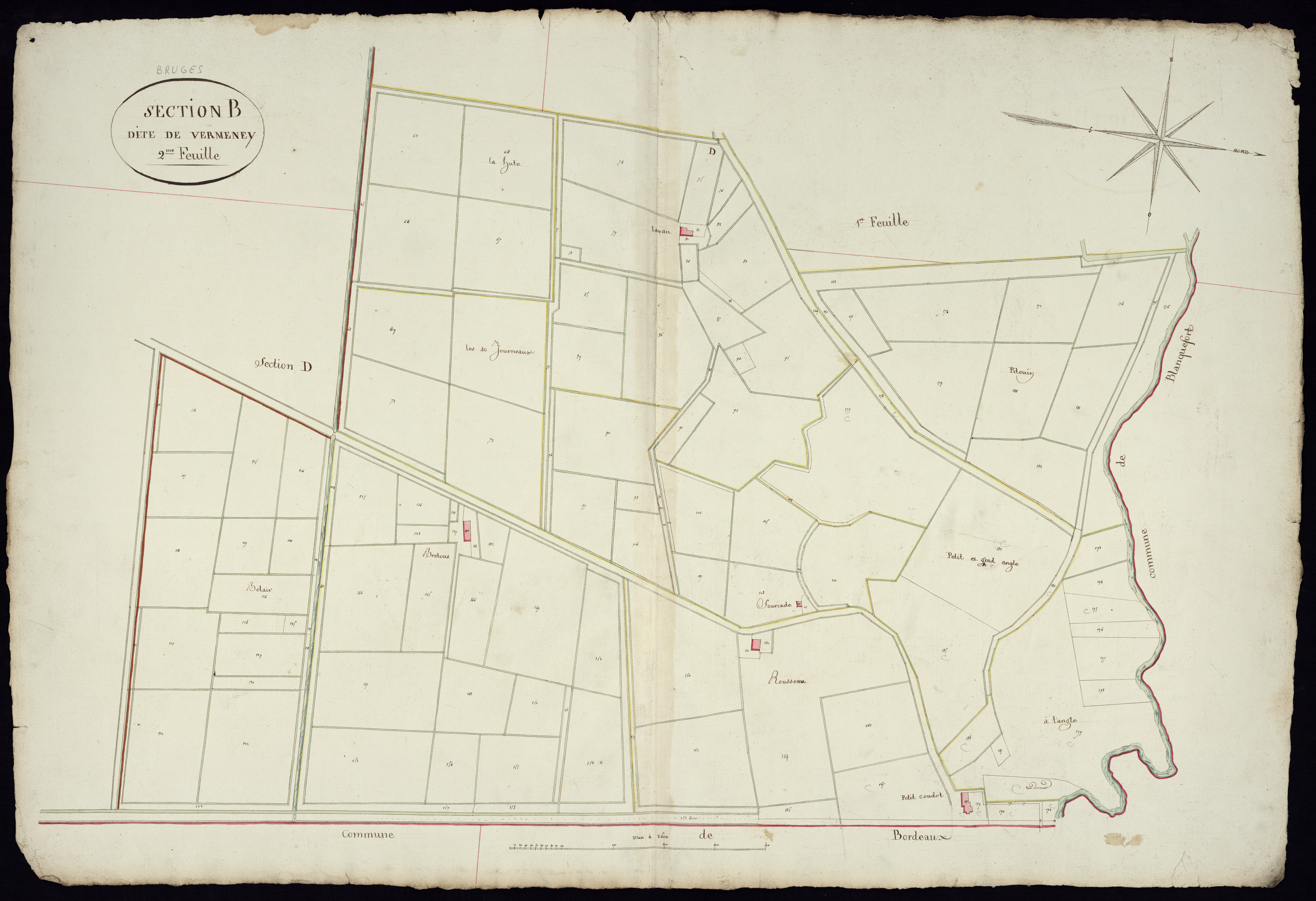 Bruges - -Section B feuille 2 : Vermeney