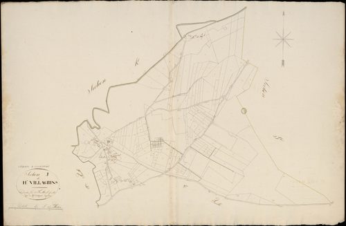 Cabanac-et-Villagrains - -Section J feuille 1 : Le Haut-Villagrains