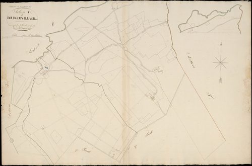 Cabanac-et-Villagrains - -Section G feuille 1 : Bourg-de-Villagrains