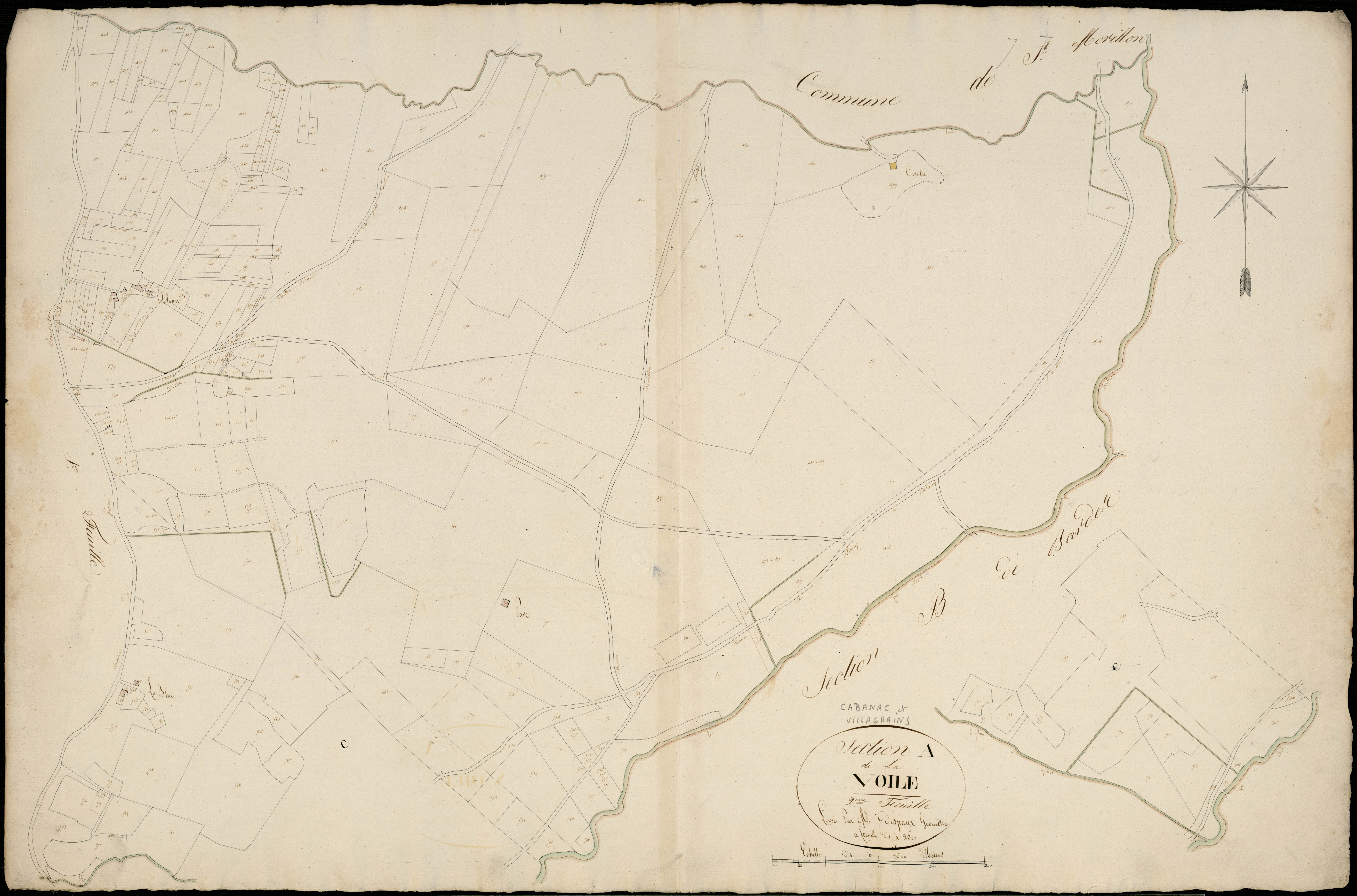 Cabanac-et-Villagrains - -Section A feuille 2 : La Voile