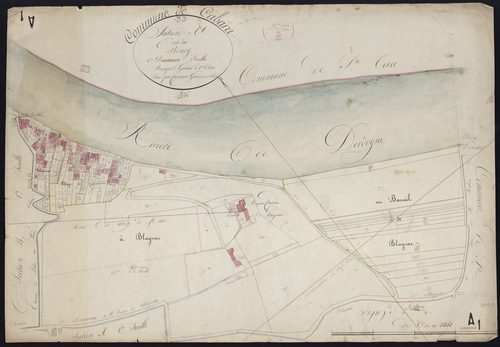 Cabara - -Section A feuille 1 : Le Bourg